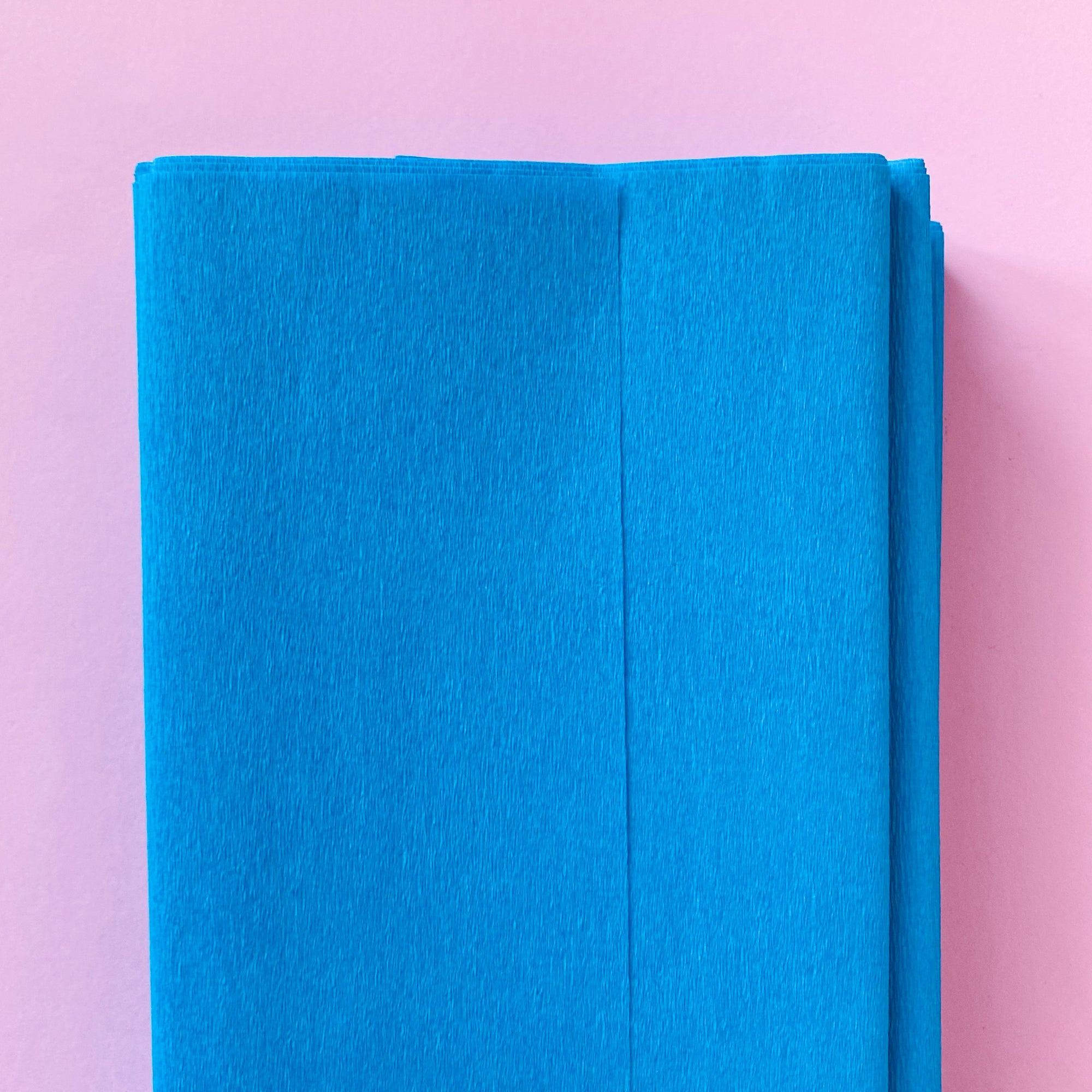 Crepe Paper Folds in Turquoise