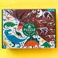 Dinosaur Dig Double Sided 100 piece puzzle by Mudpuppy