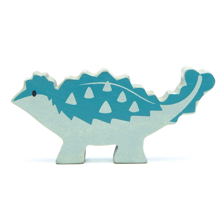 Wooden ankylosaurus toy dinosaur for kids made of eco-friendly wood