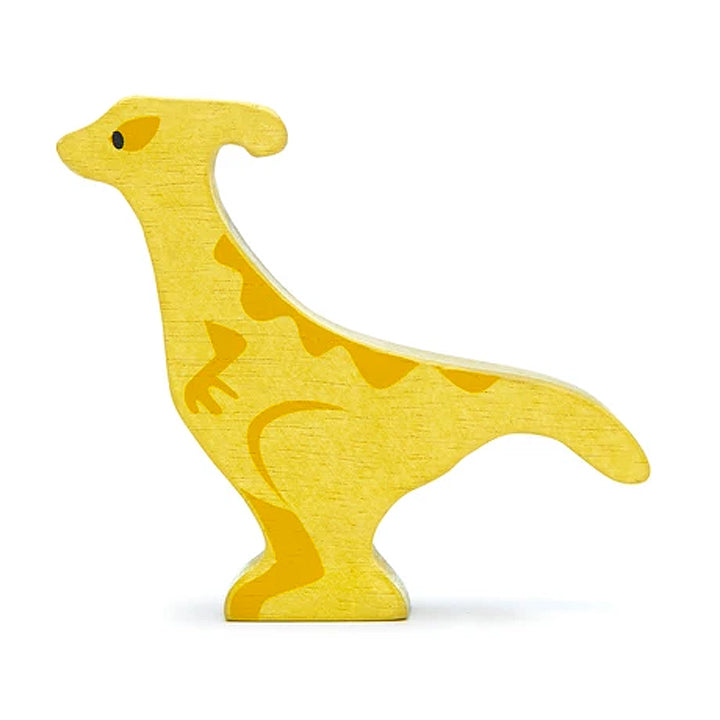 Wooden parasaurolophus toy dinosaur for kids made of eco-friendly wood