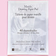 Manila Drawing Paper Pad in 18 x 24", Ideal for Pencil, Charcoal, Chalk and Pastel