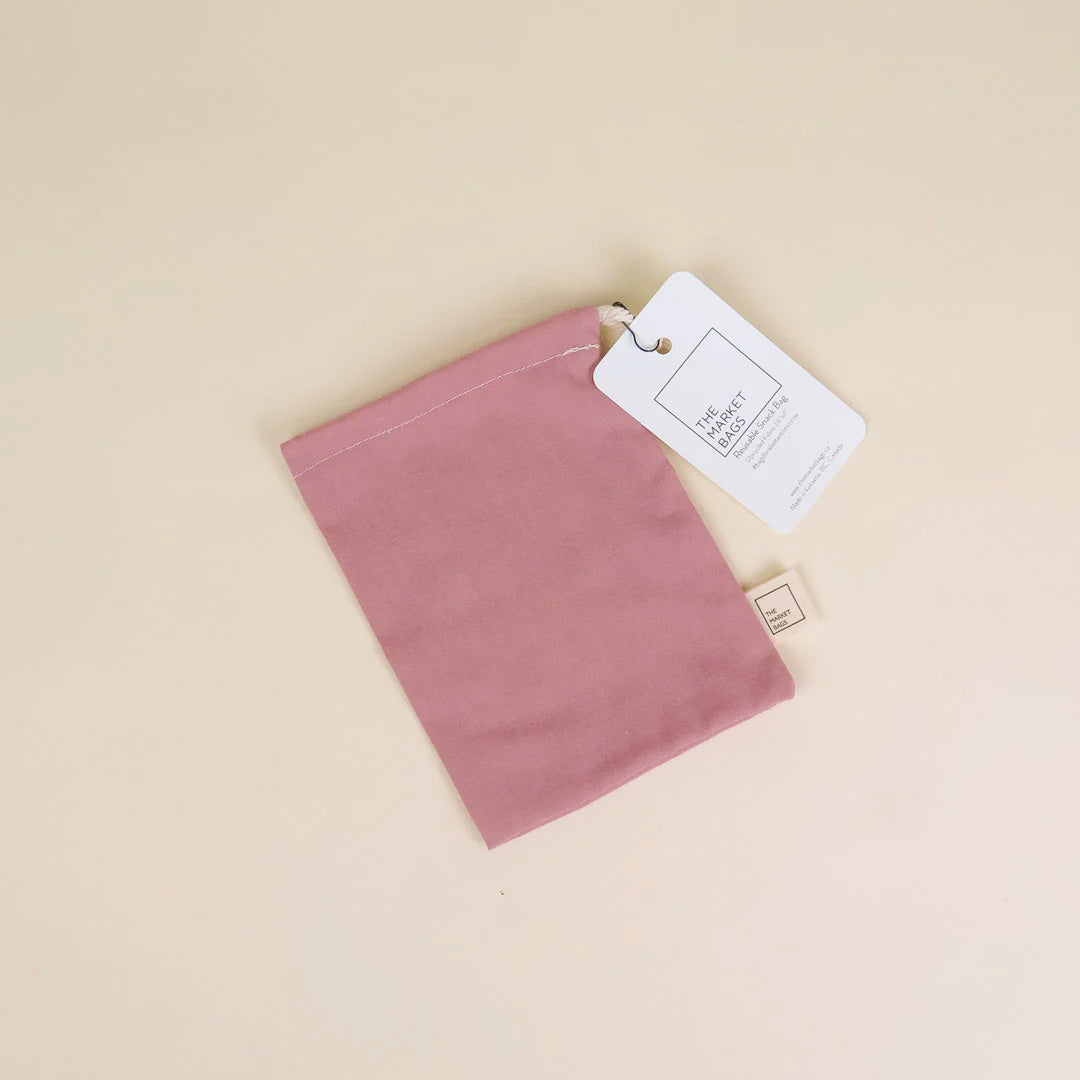 Eco-friendly Reusable small bag in dusty rose