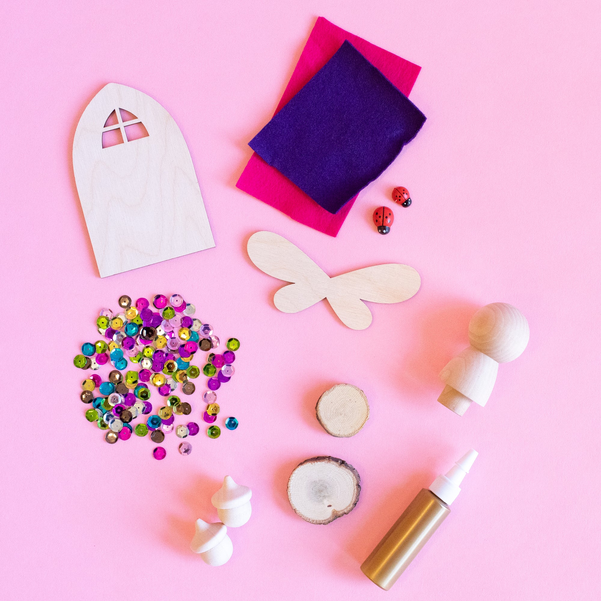 Wooden Fairy Door Craft Kits for Kids