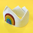 Felt Crown with a rainbow by woodpeckers toys