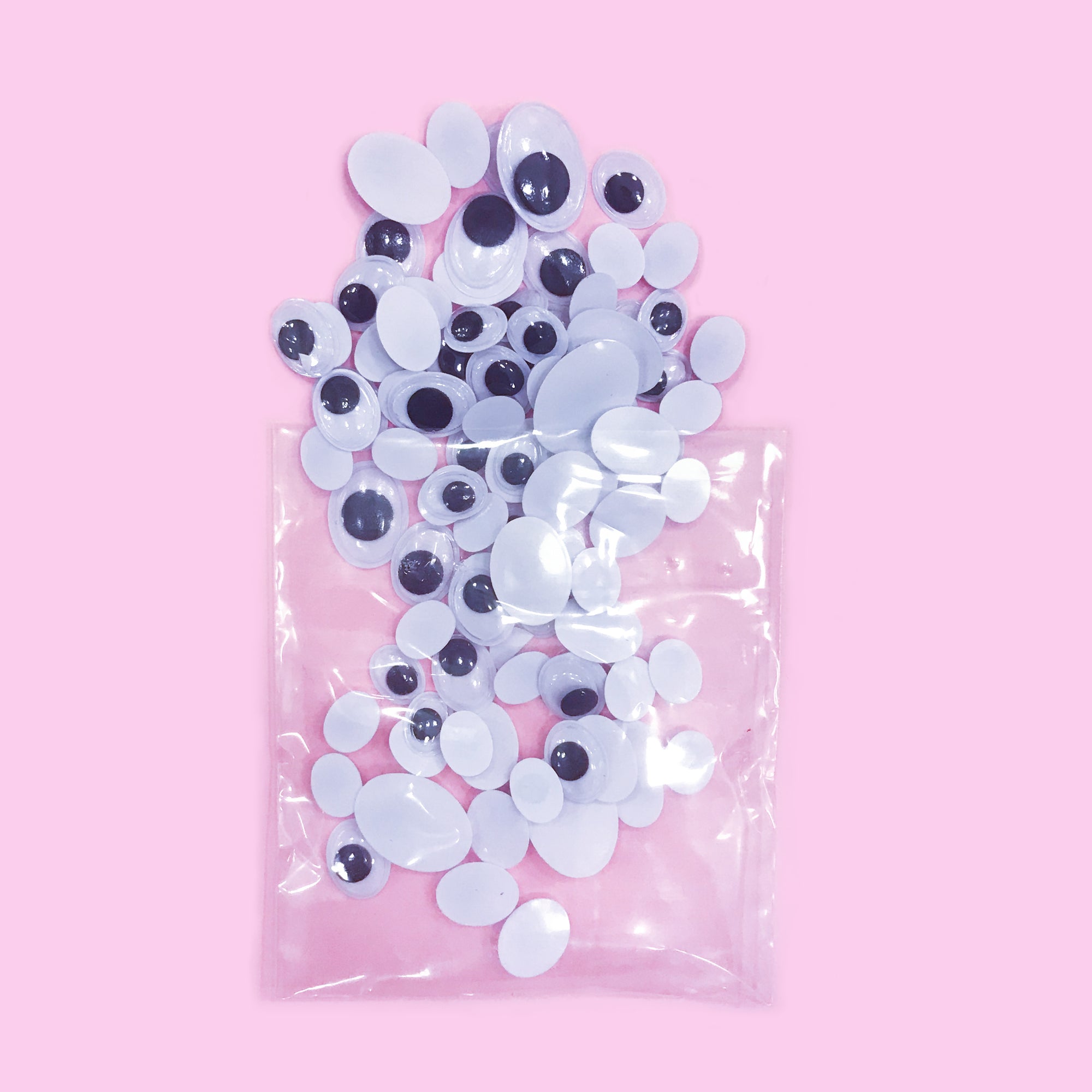 Oval Shaped Googly eyes in a bulk bag of 180
