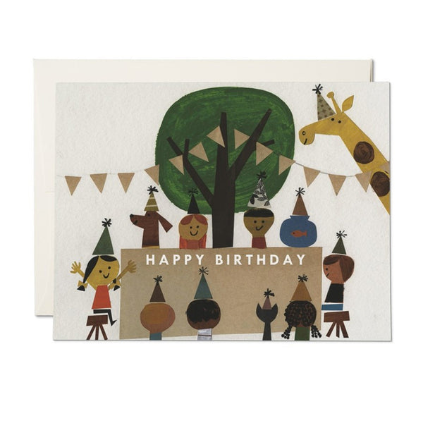 Birthday Party Greeting Card by Red Cap Cards and Illustrated by Christian Robinson 