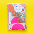 Greeting Card Craft Kit for kids with pink cards and envelopes