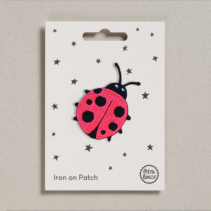 Iron on Patch of a bright red ladybug