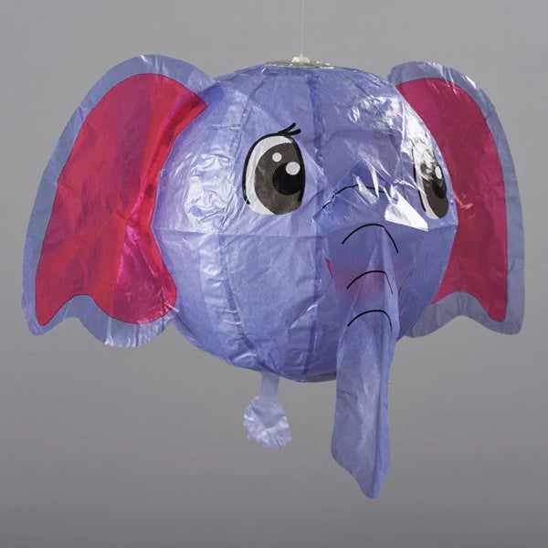 Purple Elephant Japanese Paper Ball Balloon by Petra Boase