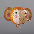 Monkey with pink cheeks Japanese Paper Ball Balloon by Petra Boase