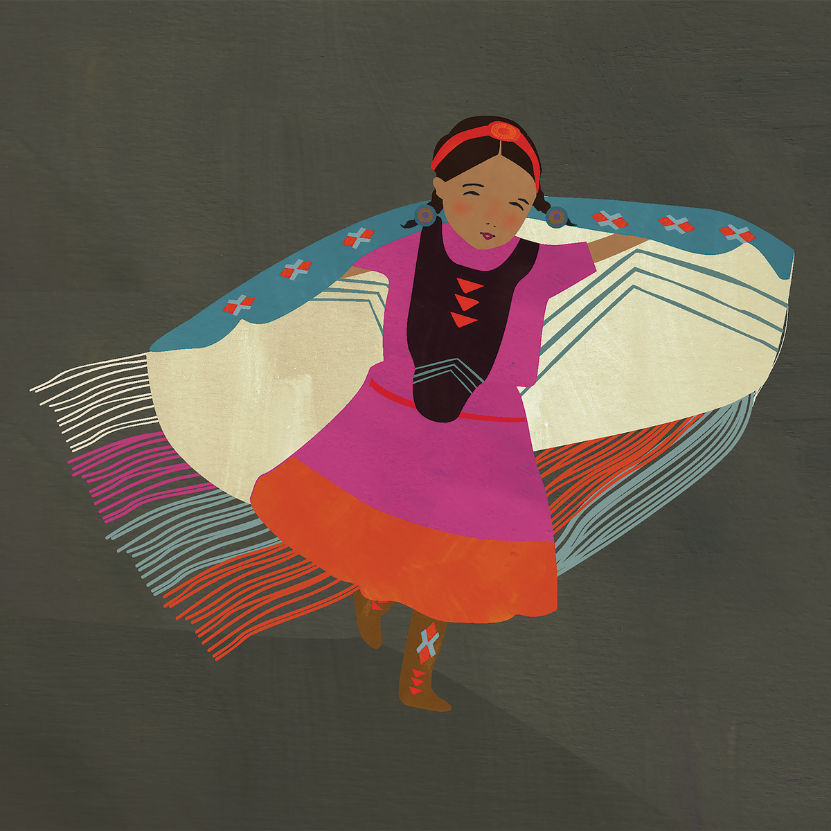 Julie Flett  I Dance Print art print