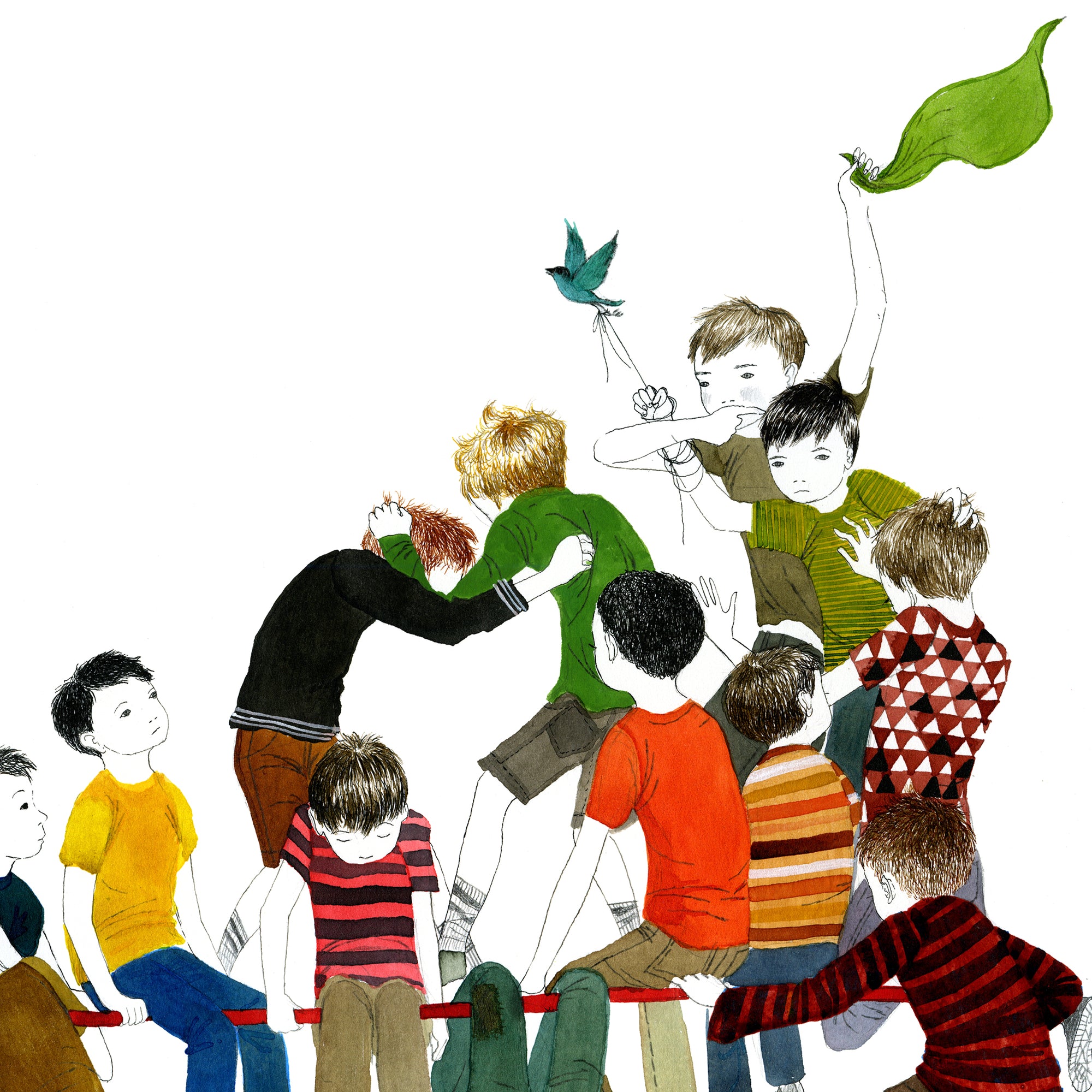 Julie Morstad – Green Flag Print