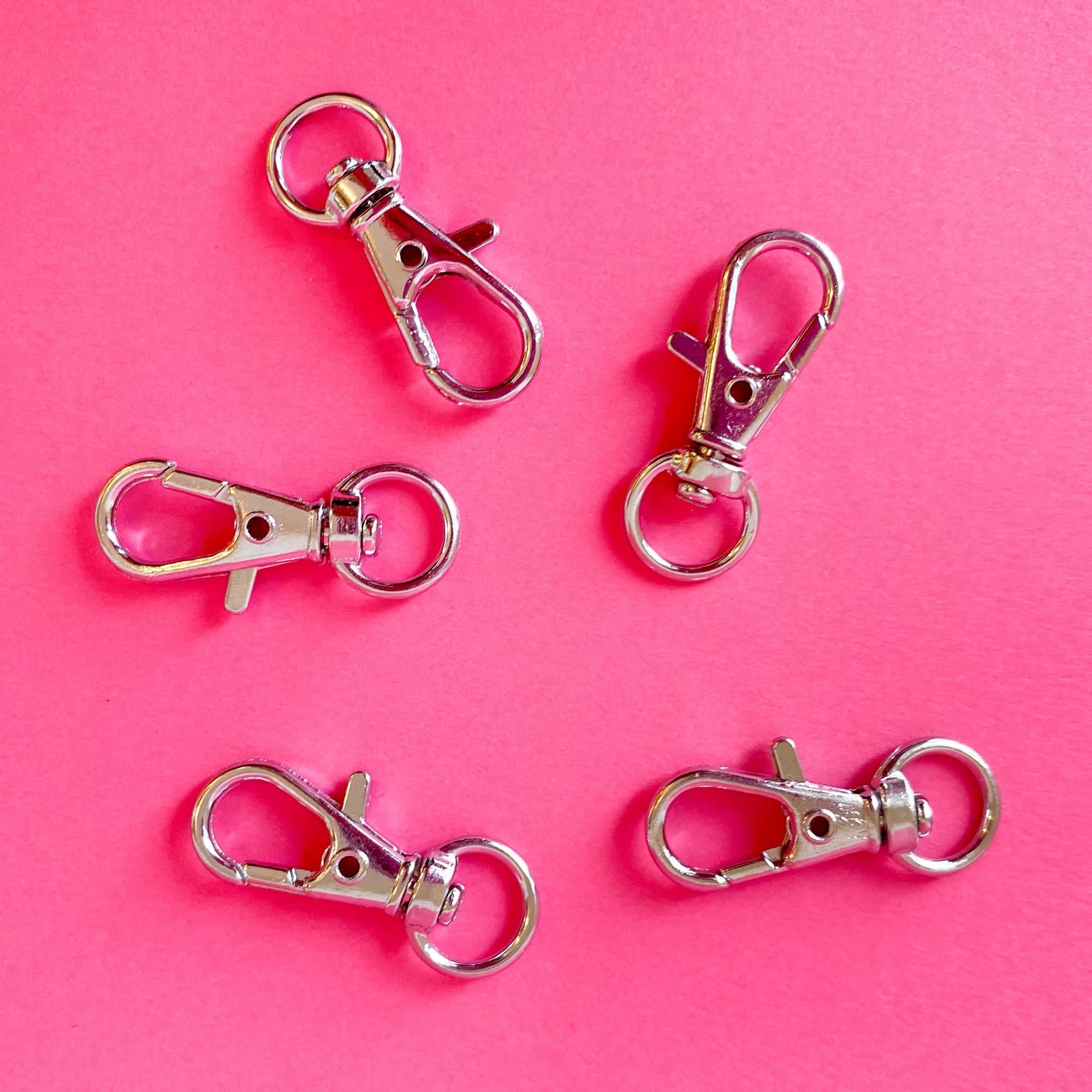 Set of 5 Key Ring Clips for Jewerly or Masks for kids