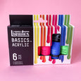 Liquitex Basics Acrylic Paint Set of 6 - Neon Colours