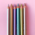 Lyra Super Ferby Lacquered Metallic Colored Pencils Set of 6