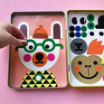 Make-a-Face Magnetic Build-It with 4 illustrated background scenes and magnetic parts so you can create your own animal faces