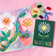 Mini Make Online Art Class inspired by "Wildflower"