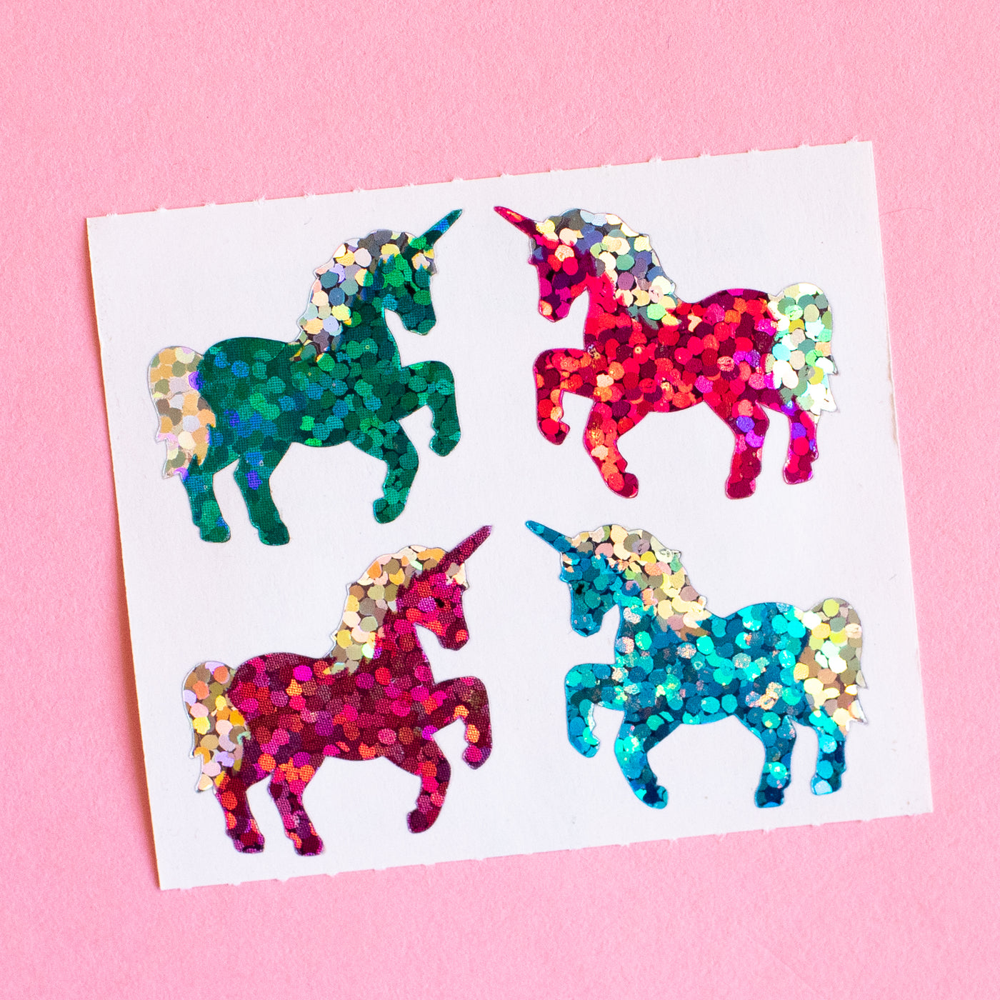 Mini Unicorns Prismatic Stickers