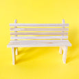 Miniature Wooden Park Bench in unfinished wood