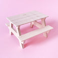 Miniature Wooden Picnic Table in unfinished wood