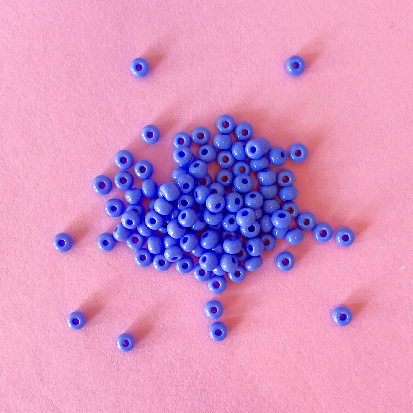 Opaque Powder Blue Seed Beads