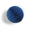 Honeycomb paper ball decoration in deep sea blue color and 4" in size by petra boase