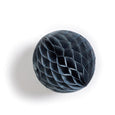Honeycomb paper ball decoration in grey color and 4" in size by petra boase