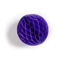 Honeycomb paper ball decoration in violet color and 4" in size by petra boase