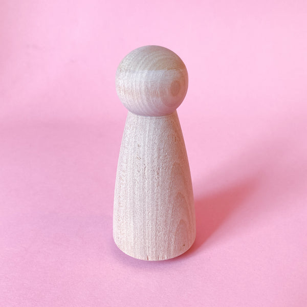 Peg Dolls - Tapered Classic, Large 3 1/2" (or 3.5")