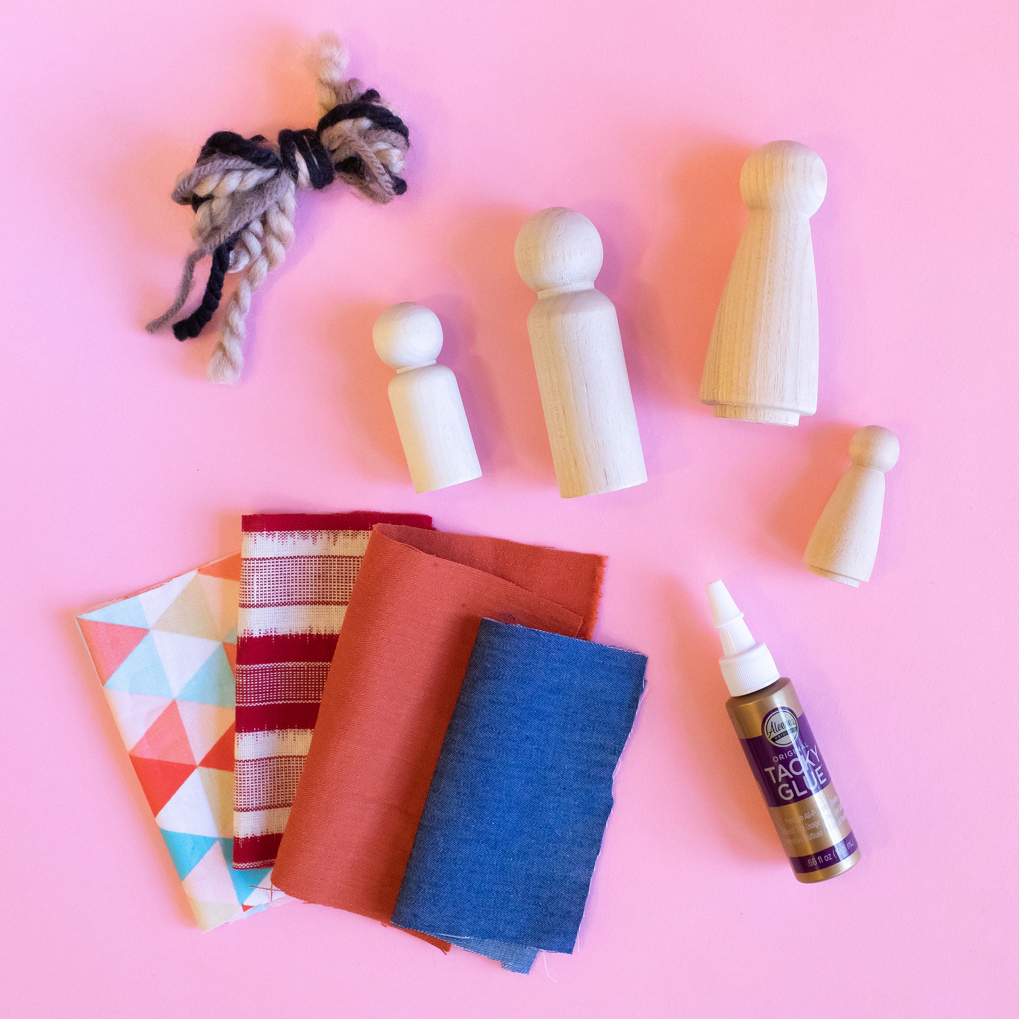 Wooden Peg Doll Craft Kit for Kids and Families