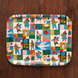 Phoebe Wahl - Patchwork Gnomes Large Rectangle Tray