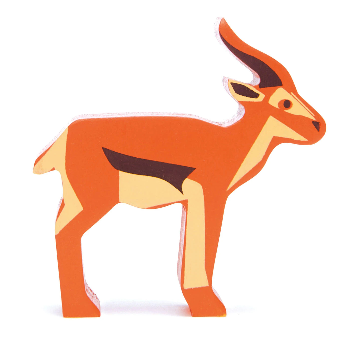 Wooden safari antelope toy for kids made of eco-friendly wood