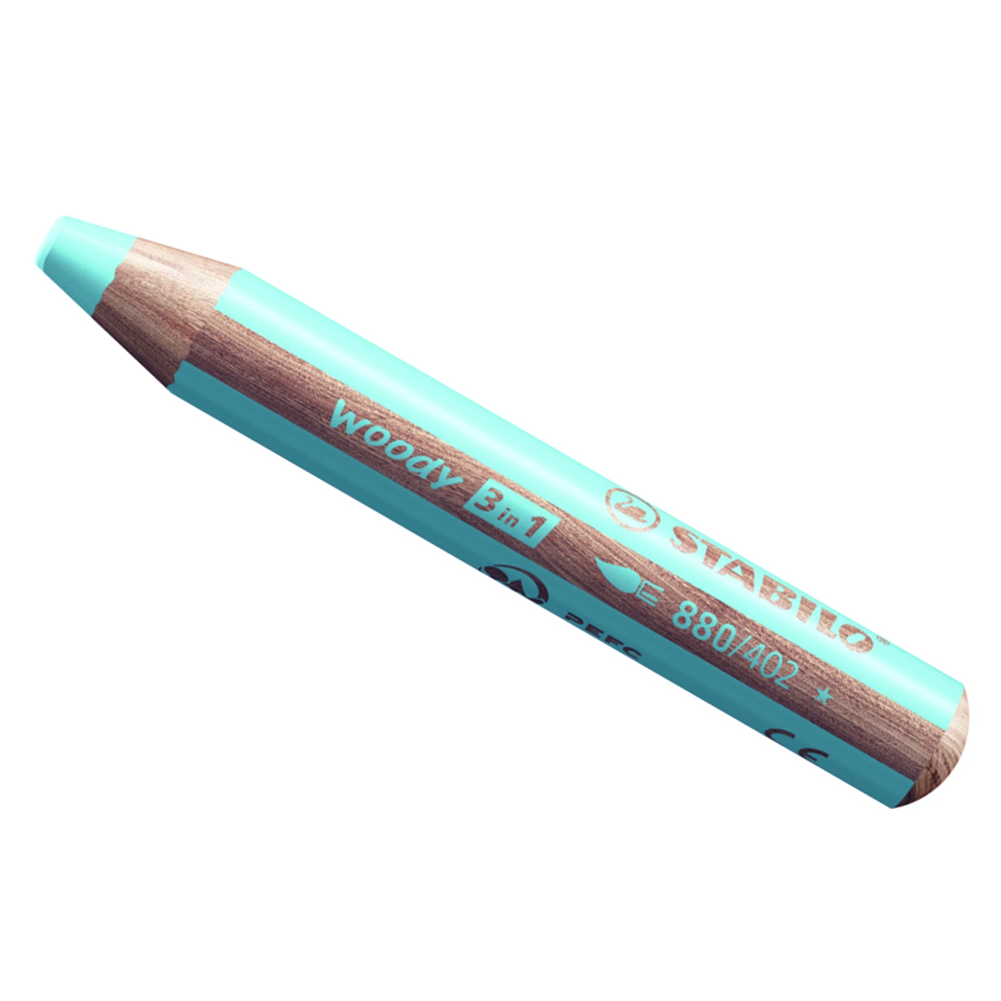 Stabilo Woody 3 in 1 pencil crayon in pastel blue 880/402