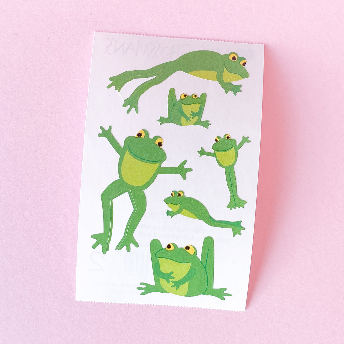 Playful Frogs - Stickers on the Roll by Mrs. Grossman’s – Collage Collage