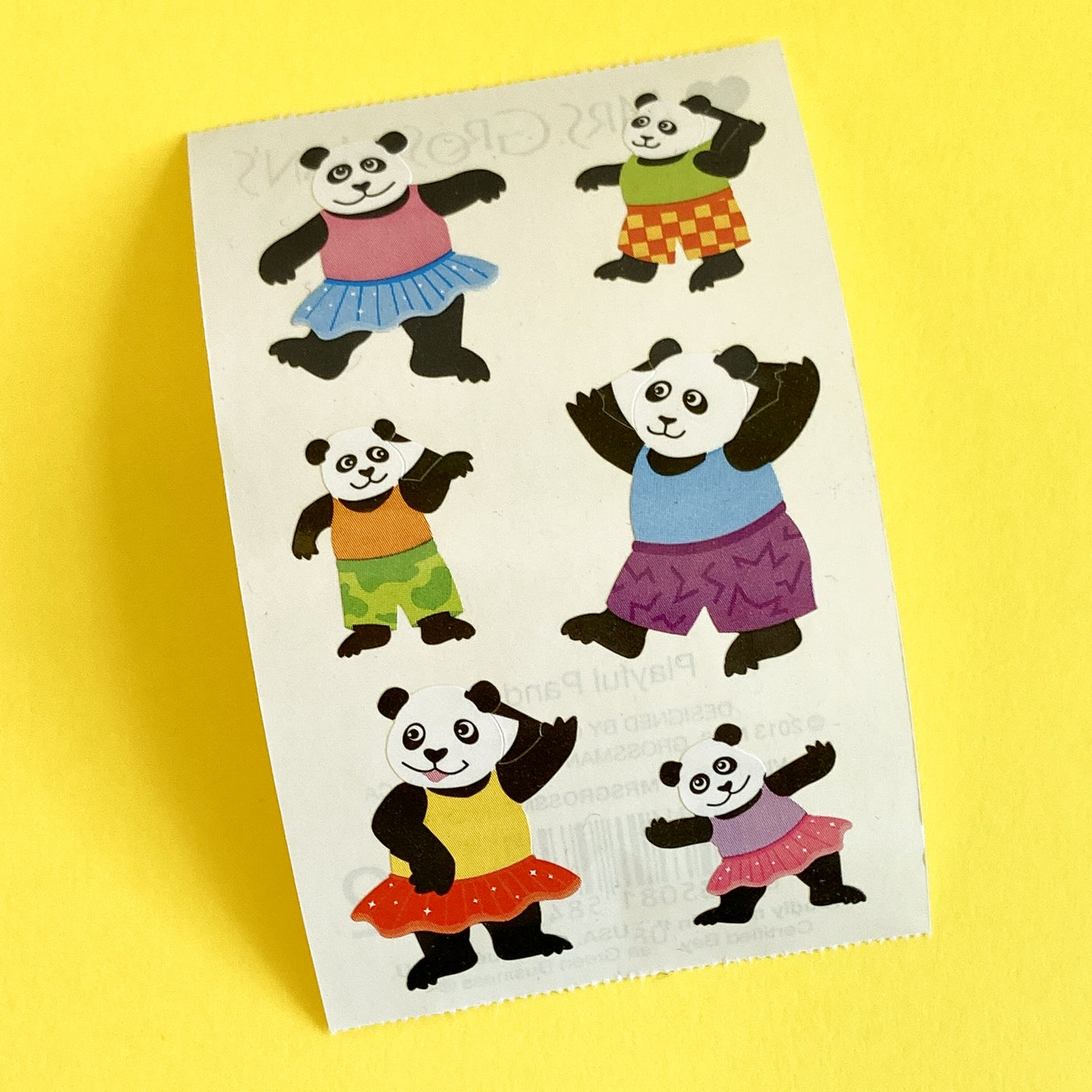 Playful Pandas - Stickers on the Roll by Mrs. Grossman’s
