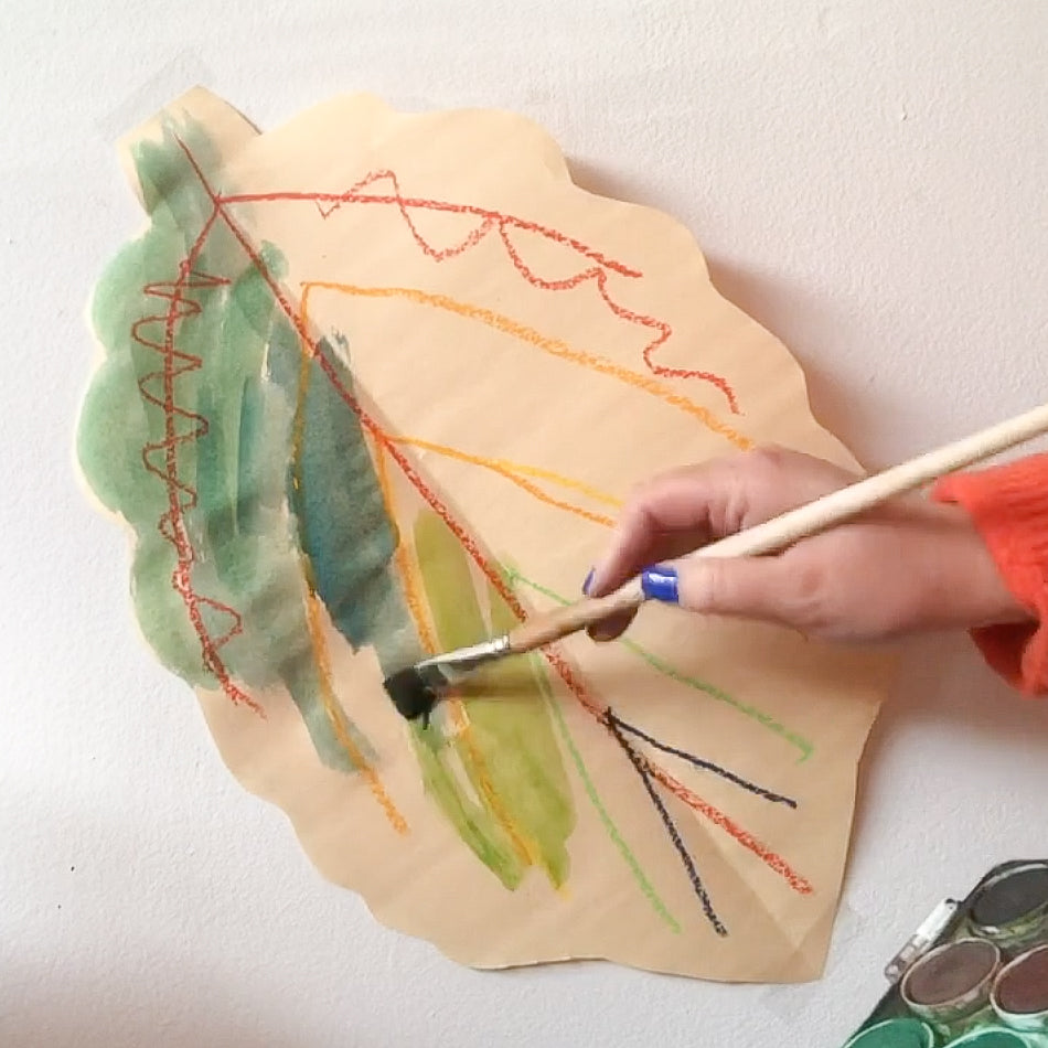 Online Mixed Media Art Class for Kids aged 3 to 8 years inspired by the book Fairy Science