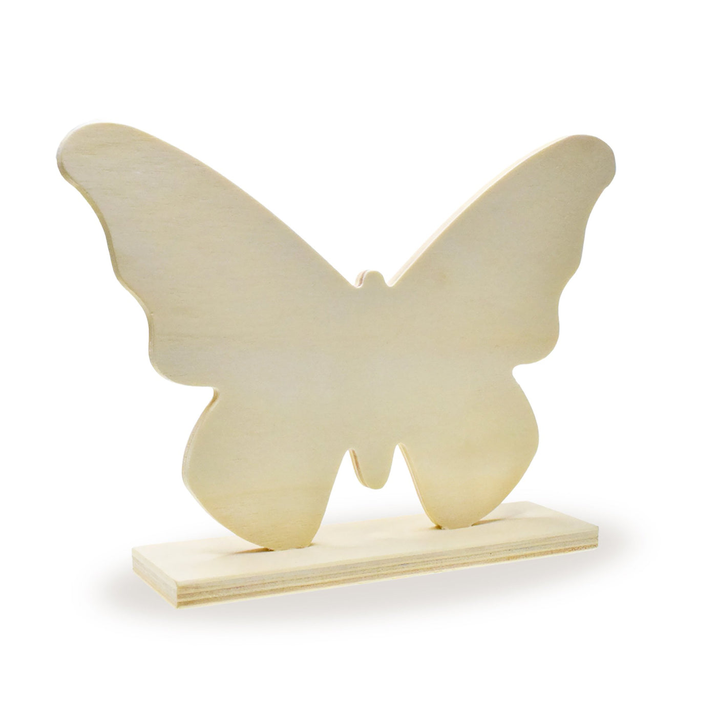 Wooden Paintable Standing Butterfly 7"