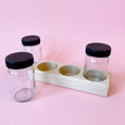 Small Wooden Holder with jars for Watercolour Paints in 100ml