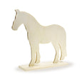 Wooden Paintable Standing Horse/Unicorn Full Body