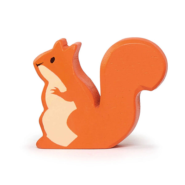Wooden Woodland Red Squirrel toy for kids made of eco-friendly wood