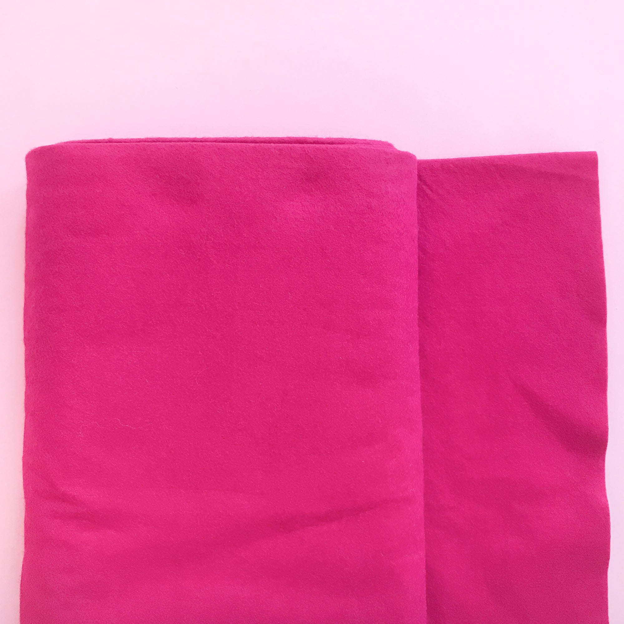 Fuchsia wool craft felt by the meter