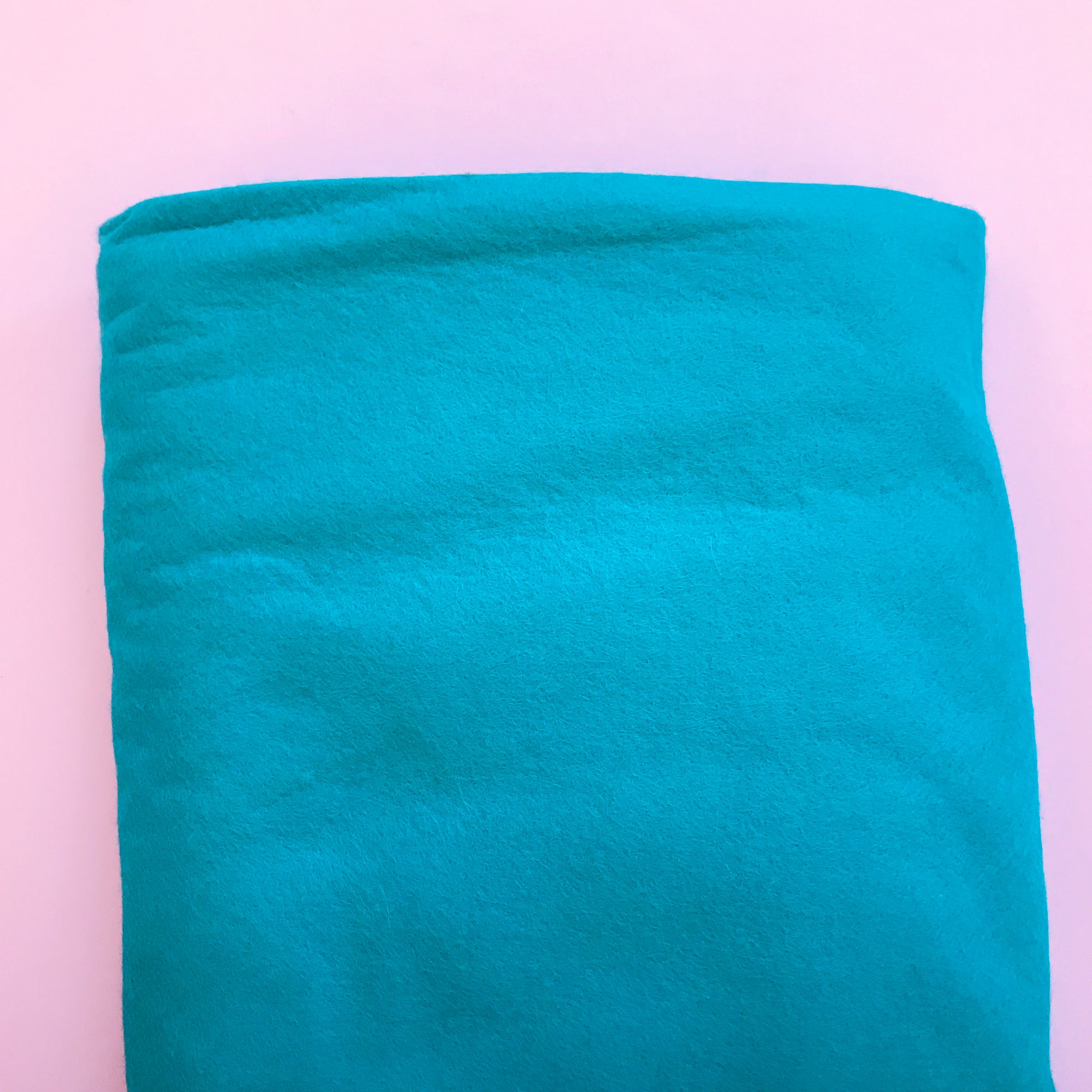 Turquoise wool craft felt by the meter