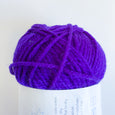 Bright Purple Solid Color Acrylic Yarn