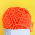 Pumpkin Orange Solid Color Acrylic Yarn