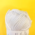 White Cotton Solid Color Acrylic Yarn