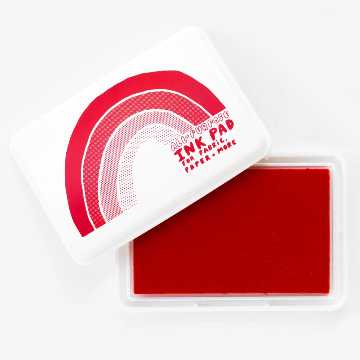 Ink Pad in red for paper, fabric, clay, wood, and more
